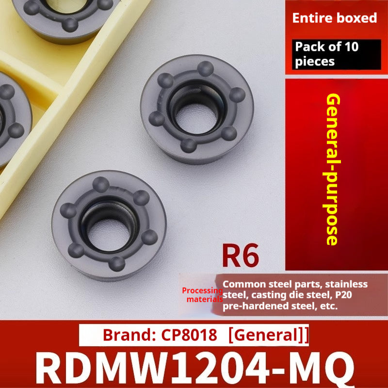 2042-CNC milling inserts, RPMW carbide R5 machining center, R4 milling machine, R6 milling inserts, RPMT round cutter cutters Shandong Denso Pricision Tools Co.,Ltd.